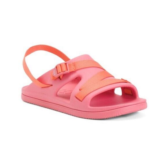 Chaco Kids‎ Chillos Sport Sandals Slides Slingback Outdoor Rose Pink Size 3 - Picture 1 of 10